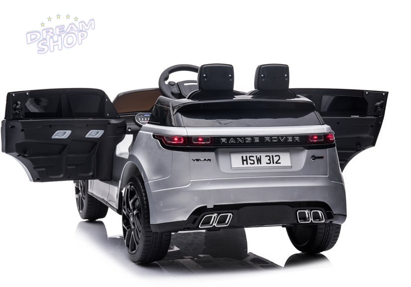 Auto na Akumulator Range Rover Srebrny Lakier Auto na Akumulator Range Rover Srebrny Lakier