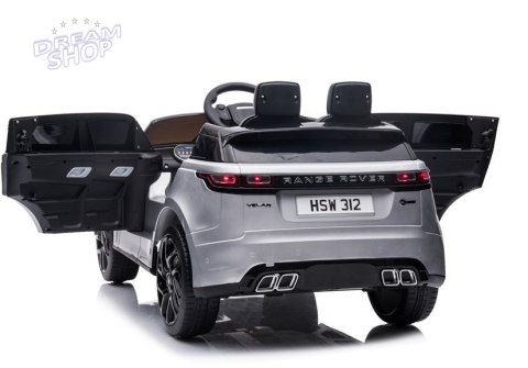 Auto na Akumulator Range Rover Srebrny Lakier Auto na Akumulator Range Rover Srebrny Lakier