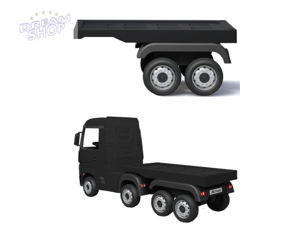 Naczepa do pojazdu HL358 Mercedes Actros czarna Naczepa do pojazdu HL358 Mercedes Actros czarna