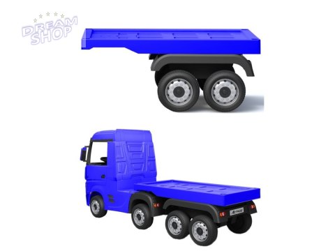 Naczepa do pojazdu na akumulator HL358 Mercedes Actros niebieska Naczepa do pojazdu na akumulator HL358 Mercedes Actros niebieska