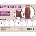 Ręczniko - Szlafrok brązowy RĘCZNIK ramiączka