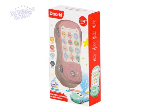 Projektor gwiazd telefon samochodowy z muzyką różowy Projektor gwiazd telefon samochodowy z muzyką różowy