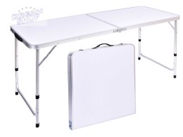 Stół turystyczny TRIP kempingowy składany 120x60 cm biały