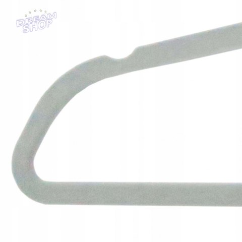 Wieszak welurowy Maxi komplet 5 szt - szary Wieszak welurowy Maxi komplet 5 szt - szary