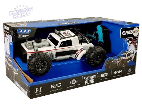 Auto Buggy Zdalnie Sterowany 1:12 2.4G Biały 20 km/h Para Wodna Auto Buggy Zdalnie Sterowany 1:12 2.4G Biały 20 km/h Para Wodna