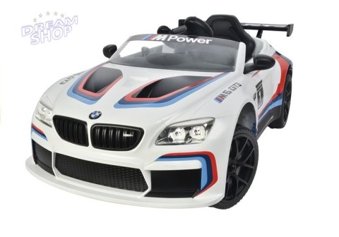 Auto na Akumulator BMW M6 GT3 Biały Auto na Akumulator BMW M6 GT3 Biały