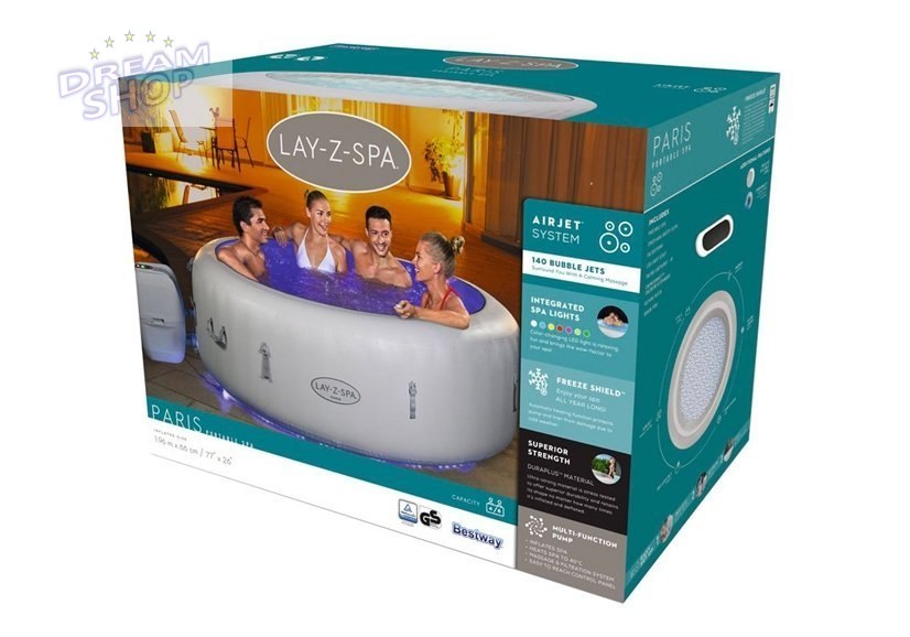 Dmuchane Spa Jacuzzi z Masażem i Podgrzewaczem 6 Osobowe Bestway 60013 Dmuchane Spa Jacuzzi z Masażem i Podgrzewaczem 6 Osobowe Bestway 60013