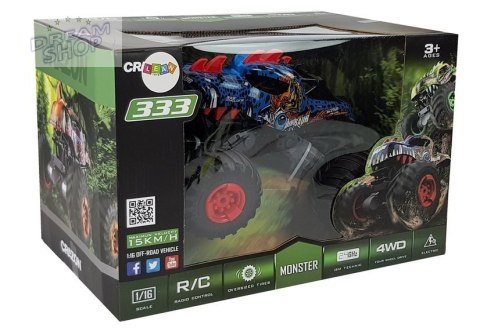 Samochód Auto Terenowe Duże Koła Dinozaur Zdalnie Sterowany 2.4G Samochód Auto Terenowe Duże Koła Dinozaur Zdalnie Sterowany 2.4G