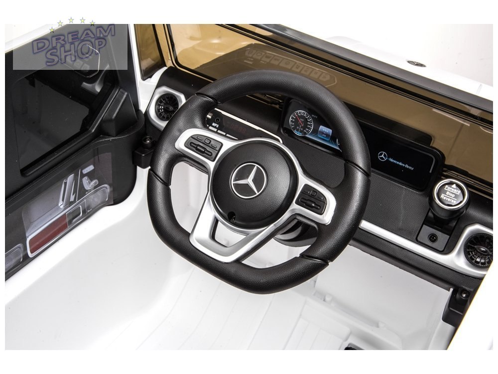 Samochód na akumulator Mercedes G500 biały Samochód na akumulator Mercedes G500 biały