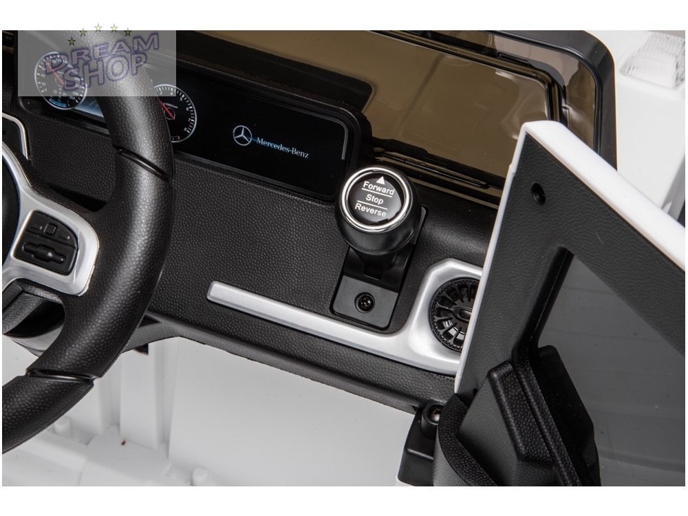 Samochód na akumulator Mercedes G500 biały Samochód na akumulator Mercedes G500 biały