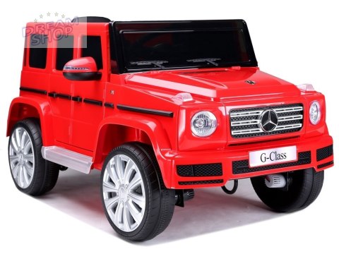 Samochód na akumulator Mercedes G500 czerwony