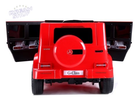 Samochód na akumulator Mercedes G500 czerwony Samochód na akumulator Mercedes G500 czerwony