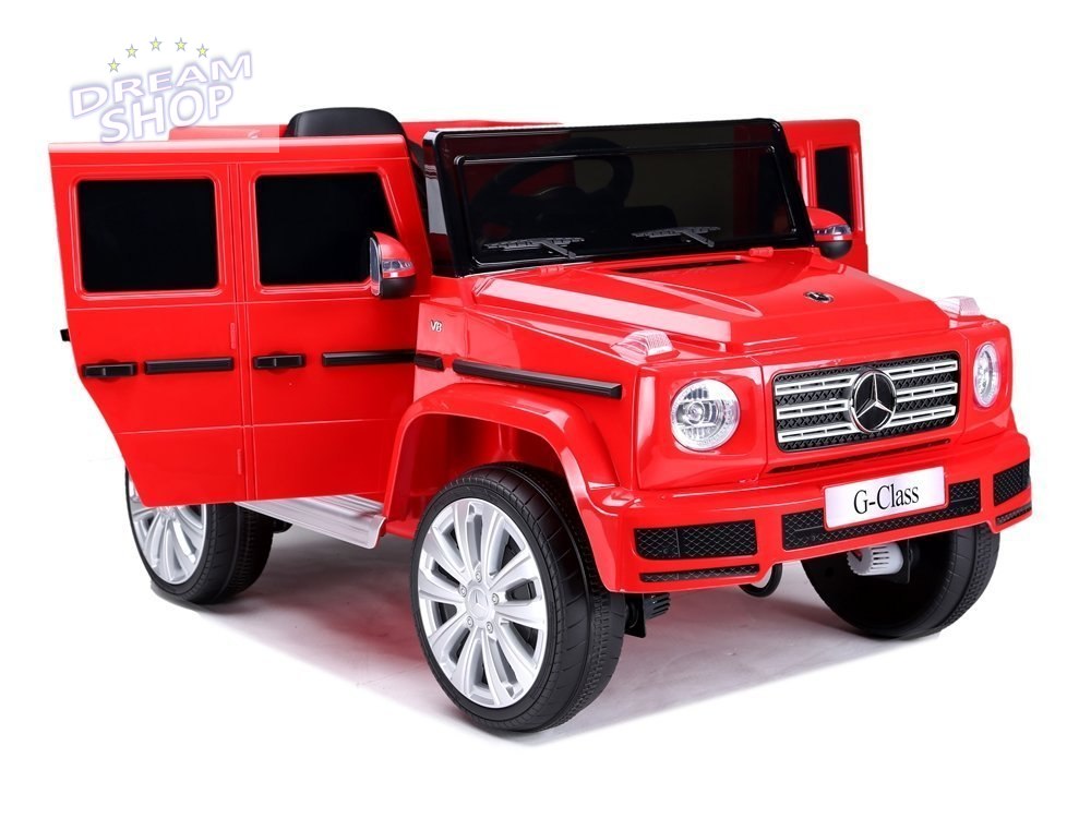 Samochód na akumulator Mercedes G500 czerwony Samochód na akumulator Mercedes G500 czerwony