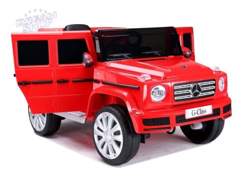 Samochód na akumulator Mercedes G500 czerwony Samochód na akumulator Mercedes G500 czerwony