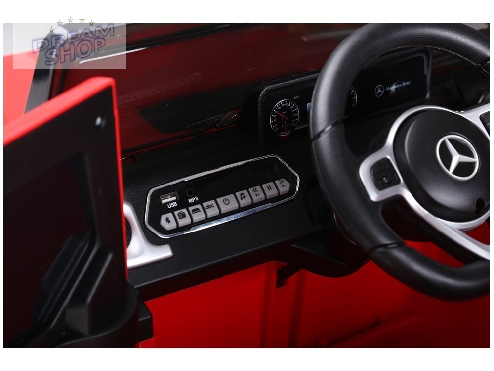 Samochód na akumulator Mercedes G500 czerwony