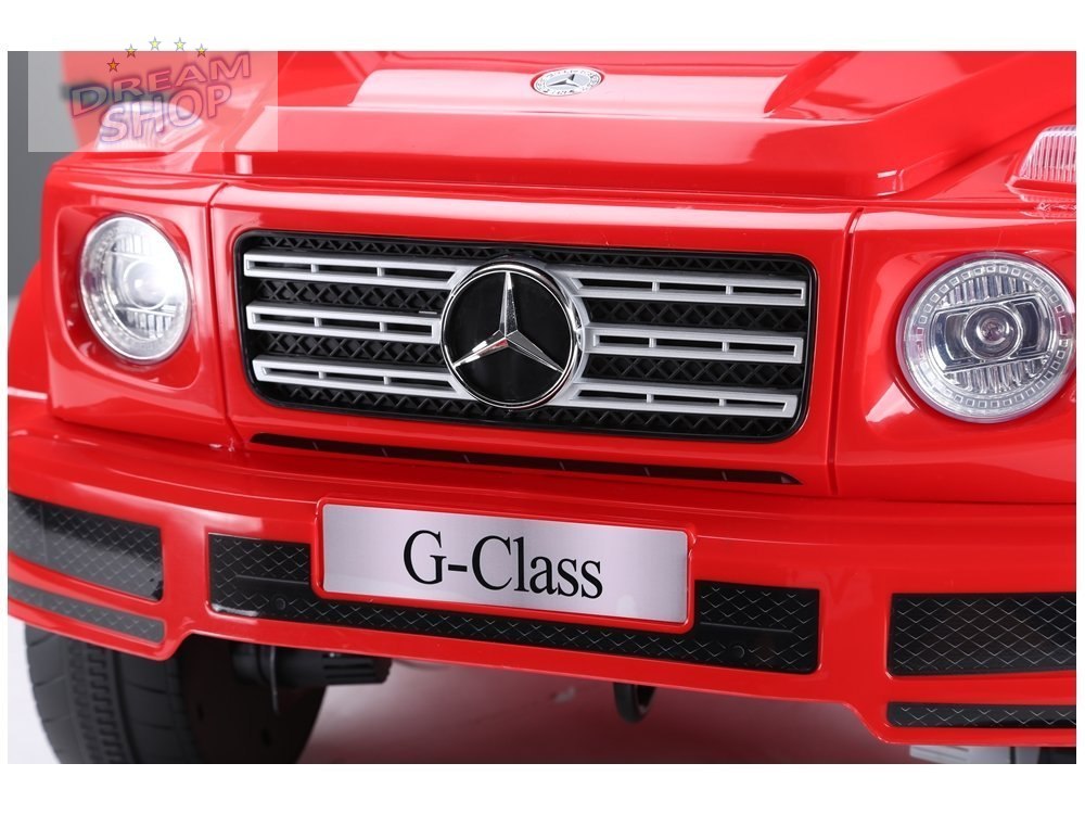 Samochód na akumulator Mercedes G500 czerwony