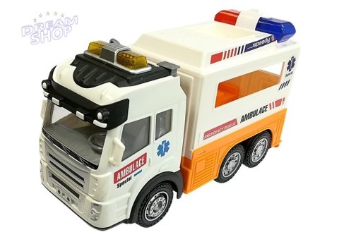 Ambulans Autko na Baterie Światło Dźwięki Ambulans Autko na Baterie Światło Dźwięki