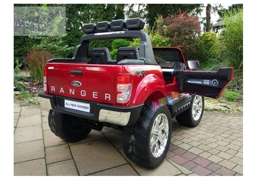 Auto Na Akumulator Ford Ranger 4x4 Czerwony Lakier LCD Auto Na Akumulator Ford Ranger 4x4 Czerwony Lakier LCD