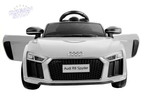 Auto na Akumulator Audi R8 Spyder Biały Auto na Akumulator Audi R8 Spyder Biały