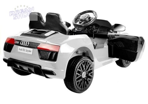 Auto na Akumulator Audi R8 Spyder Biały Auto na Akumulator Audi R8 Spyder Biały