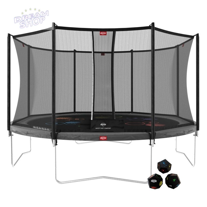 BERG Trampolina Favorit Gray Levels 430 cm + Siatka Bezpieczeństwa Comfort BERG Trampolina Favorit Gray Levels 430 cm + Siatka Bezpieczeństwa Comfort