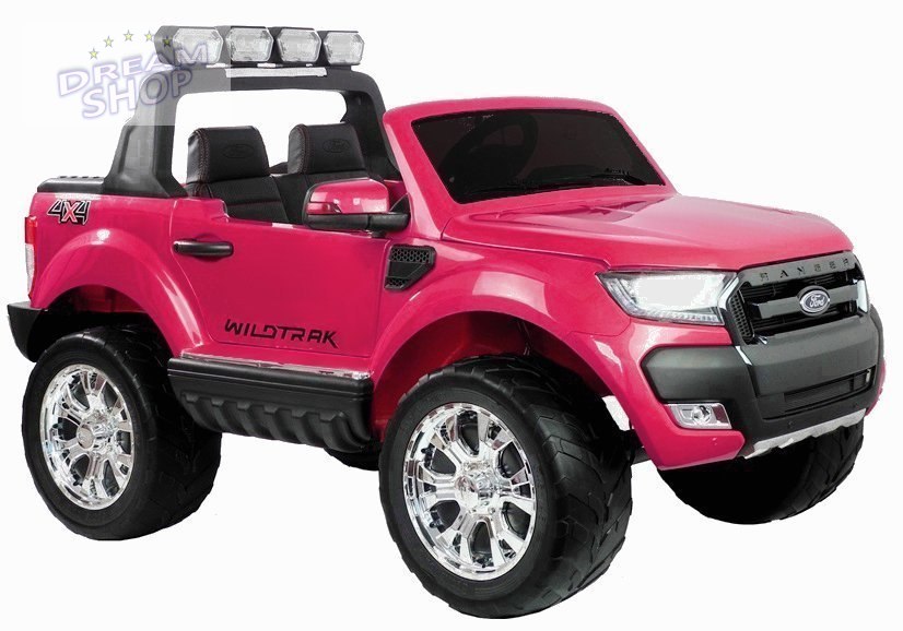 Auto na akumulator Ford Ranger 4x4 Różowy Lakier LCD Auto na akumulator Ford Ranger 4x4 Różowy Lakier LCD