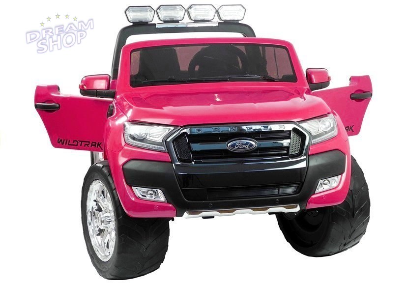 Auto na akumulator Ford Ranger 4x4 Różowy Lakier LCD Auto na akumulator Ford Ranger 4x4 Różowy Lakier LCD