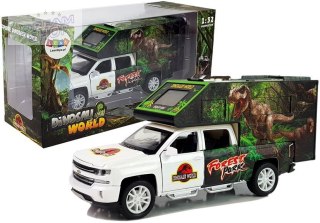 Camper z Dinozaurami Biały
