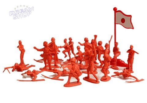 Duży Zestaw Militarny Wojskowy 100 elementów Żołnierze Flagi Duży Zestaw Militarny Wojskowy 100 elementów Żołnierze Flagi