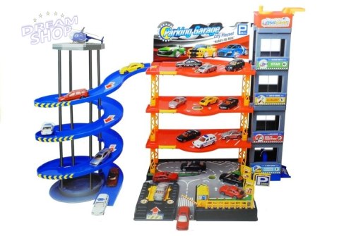 Parking Poziomowy Tor Winda 4 Autka Helikopter Parking Poziomowy Tor Winda 4 Autka Helikopter