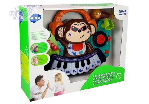 Pianinko Interaktywne dla Niemowlaka DJ Małpka Pianinko Interaktywne dla Niemowlaka DJ Małpka
