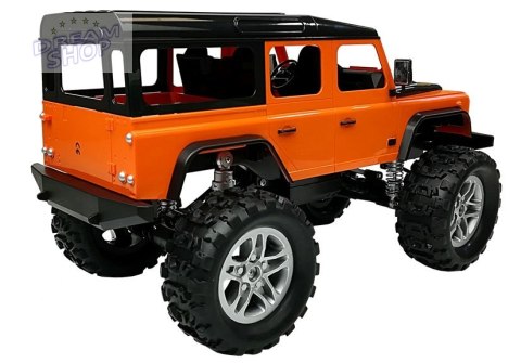 Auto Zdalnie Sterowane Land Rover Defender R/C Pomarańczowe 1:14