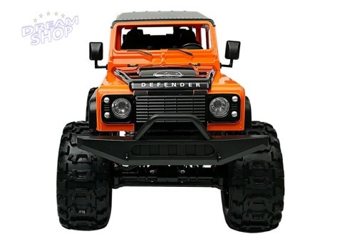 Auto Zdalnie Sterowane Land Rover Defender R/C Pomarańczowe 1:14