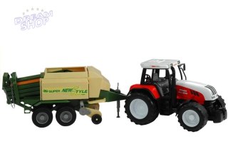Duży Traktor z Przyczepą Maszyna Rolnicza 65 cm