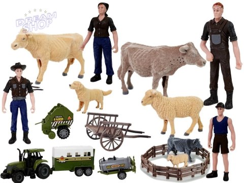 Duży Zestaw Do Złożenia Farma Traktor Zwierzęta Zagroda DIY Duży Zestaw Do Złożenia Farma Traktor Zwierzęta Zagroda DIY