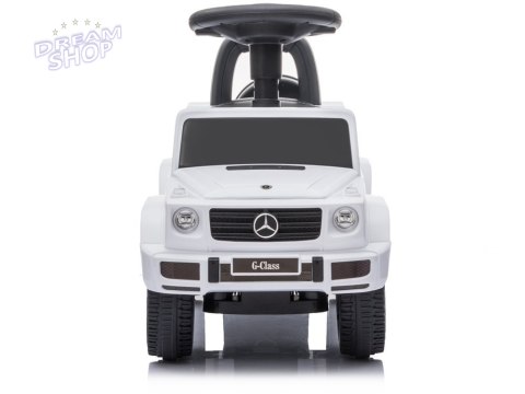 Jeździk Mercedes G-Class 652 Biały Dźwięk Klaksonu Silnika Jeździk Mercedes G-Class 652 Biały Dźwięk Klaksonu Silnika