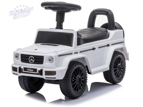 Jeździk Mercedes G-Class 652 Biały Dźwięk Klaksonu Silnika Jeździk Mercedes G-Class 652 Biały Dźwięk Klaksonu Silnika