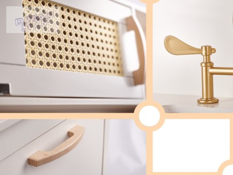 Kuchnia drewniana MDF retro z akcesoriami BOHO Kuchnia drewniana MDF retro z akcesoriami BOHO