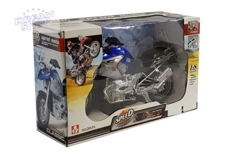 Motocykl Na Baterie ze Światłami i Muzyką Niebieski Motocykl Na Baterie ze Światłami i Muzyką Niebieski