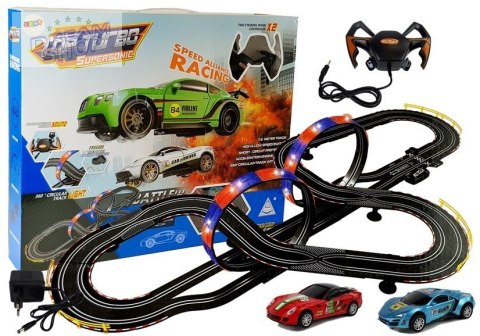 Tor Wyścigowy 1:43 2 Autka Top Turbo Światła 7,6 m długości