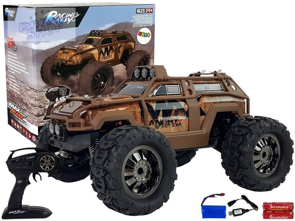 Auto Rajdowe Off-Road Zdalnie Sterowane Brązowa 2.4G 1:18 35 km/h Kontrola Prędkości Auto Rajdowe Off-Road Zdalnie Sterowane Brązowa 2.4G 1:18 35 km/h Kontrola Prędkości