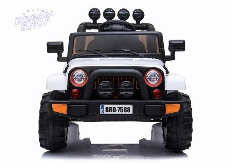 Auto na Akumulator Jeep BRD-7588 Biały 4x4 Auto na Akumulator Jeep BRD-7588 Biały 4x4