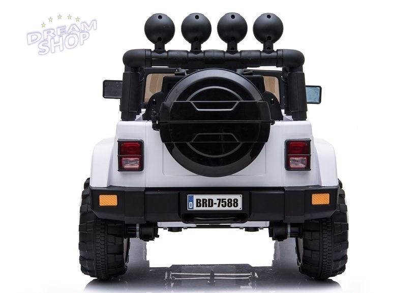 Auto na Akumulator Jeep BRD-7588 Biały 4x4 Auto na Akumulator Jeep BRD-7588 Biały 4x4