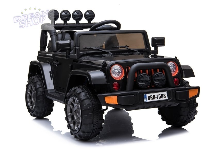 Auto na Akumulator Jeep BRD-7588 Czarny 4x4 Auto na Akumulator Jeep BRD-7588 Czarny 4x4