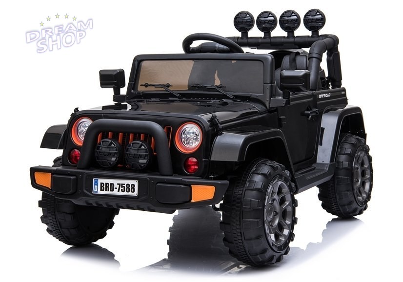 Auto na Akumulator Jeep BRD-7588 Czarny 4x4 Auto na Akumulator Jeep BRD-7588 Czarny 4x4