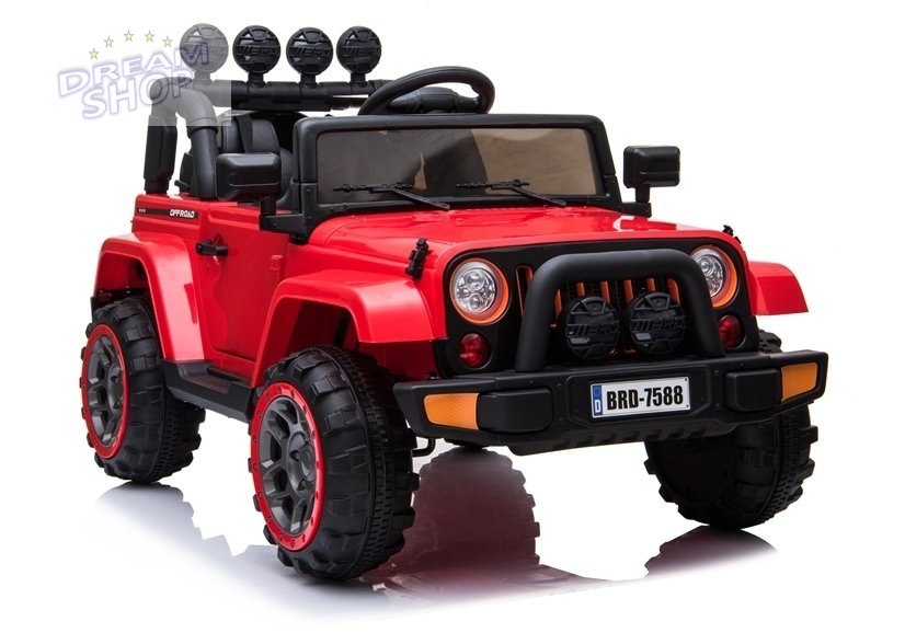 Auto na Akumulator Jeep BRD-7588 Czerwony 4x4 Auto na Akumulator Jeep BRD-7588 Czerwony 4x4