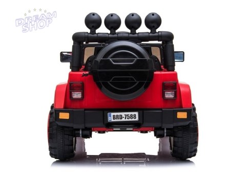 Auto na Akumulator Jeep BRD-7588 Czerwony 4x4 Auto na Akumulator Jeep BRD-7588 Czerwony 4x4