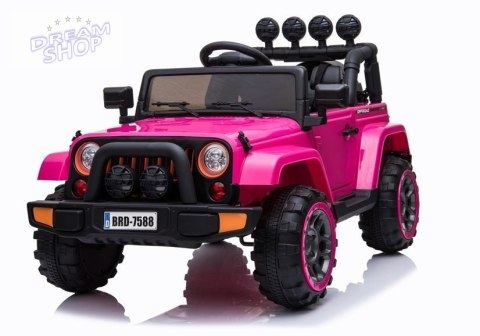 Auto na Akumulator Jeep BRD-7588 Różowy 4x4 Auto na Akumulator Jeep BRD-7588 Różowy 4x4