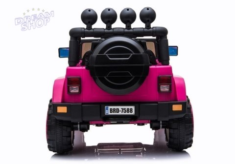 Auto na Akumulator Jeep BRD-7588 Różowy 4x4 Auto na Akumulator Jeep BRD-7588 Różowy 4x4