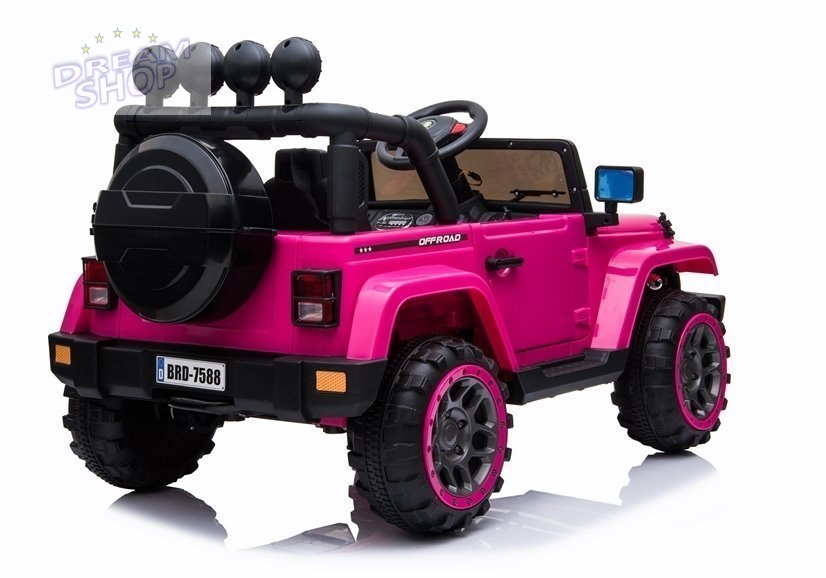 Auto na Akumulator Jeep BRD-7588 Różowy 4x4 Auto na Akumulator Jeep BRD-7588 Różowy 4x4